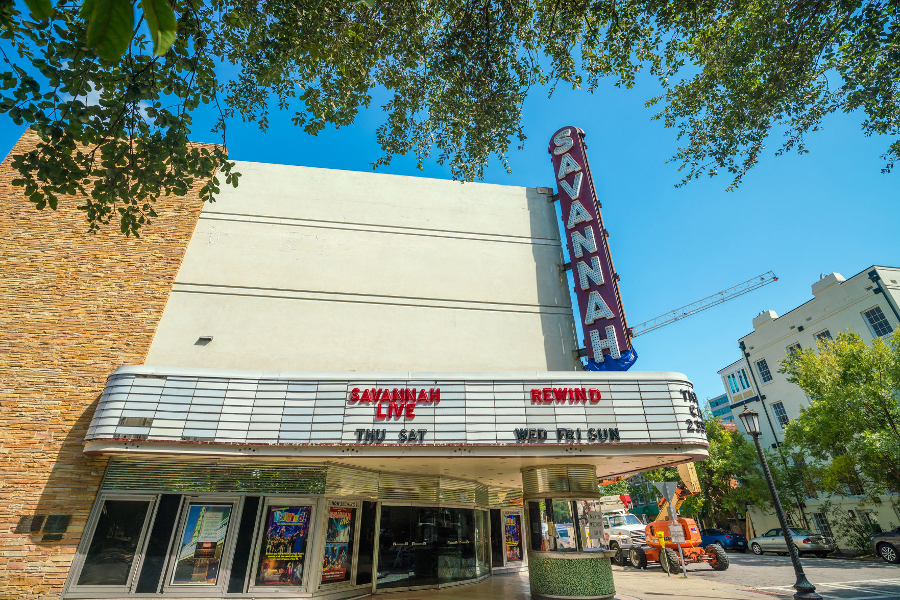 The beautiful architecture of the Savannah Theatre
